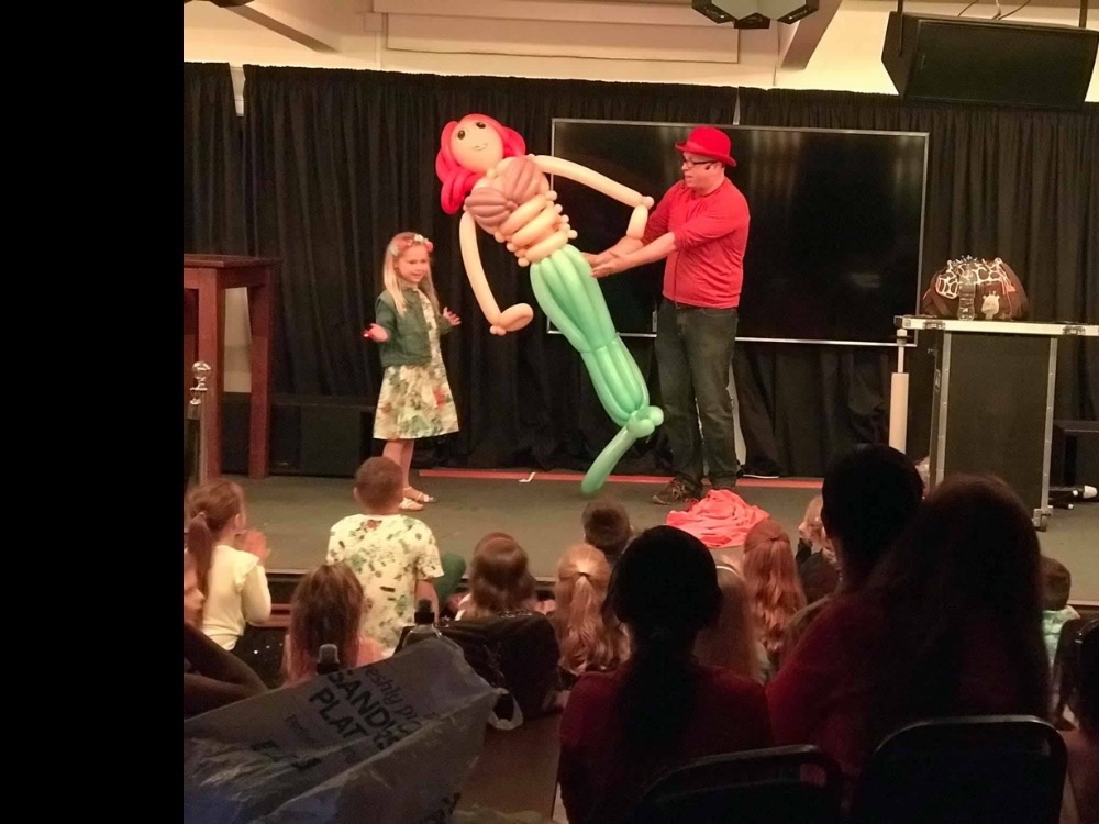 Life-size balloon creation